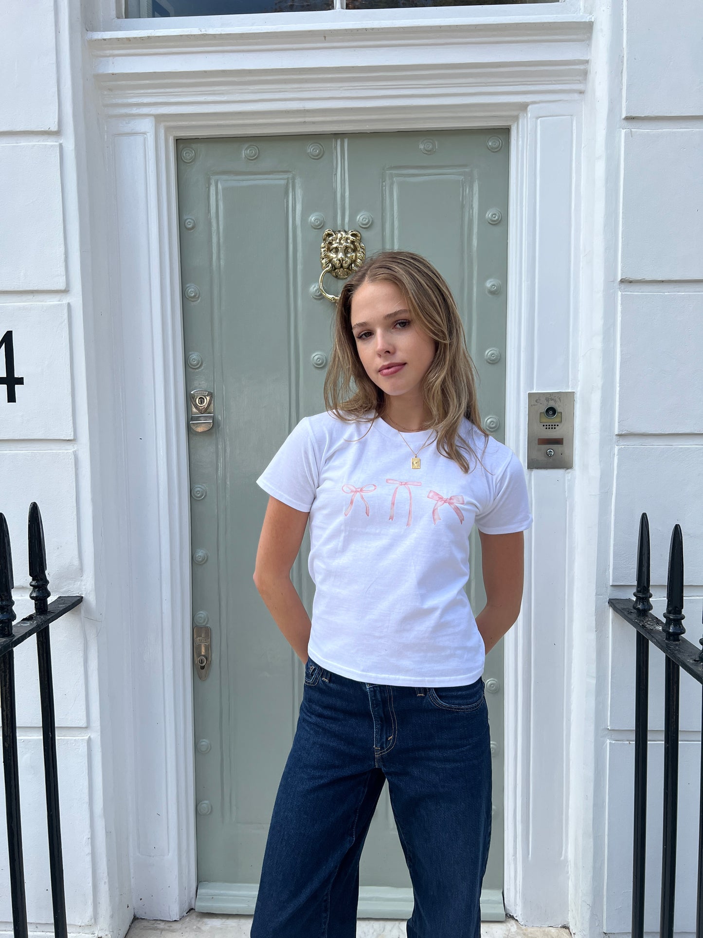 Pink Bow Tee
