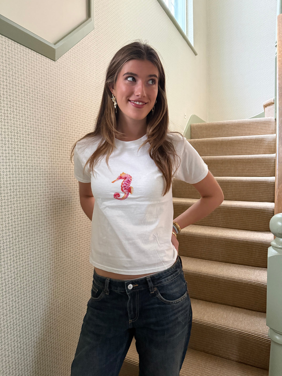 Seahorse tee