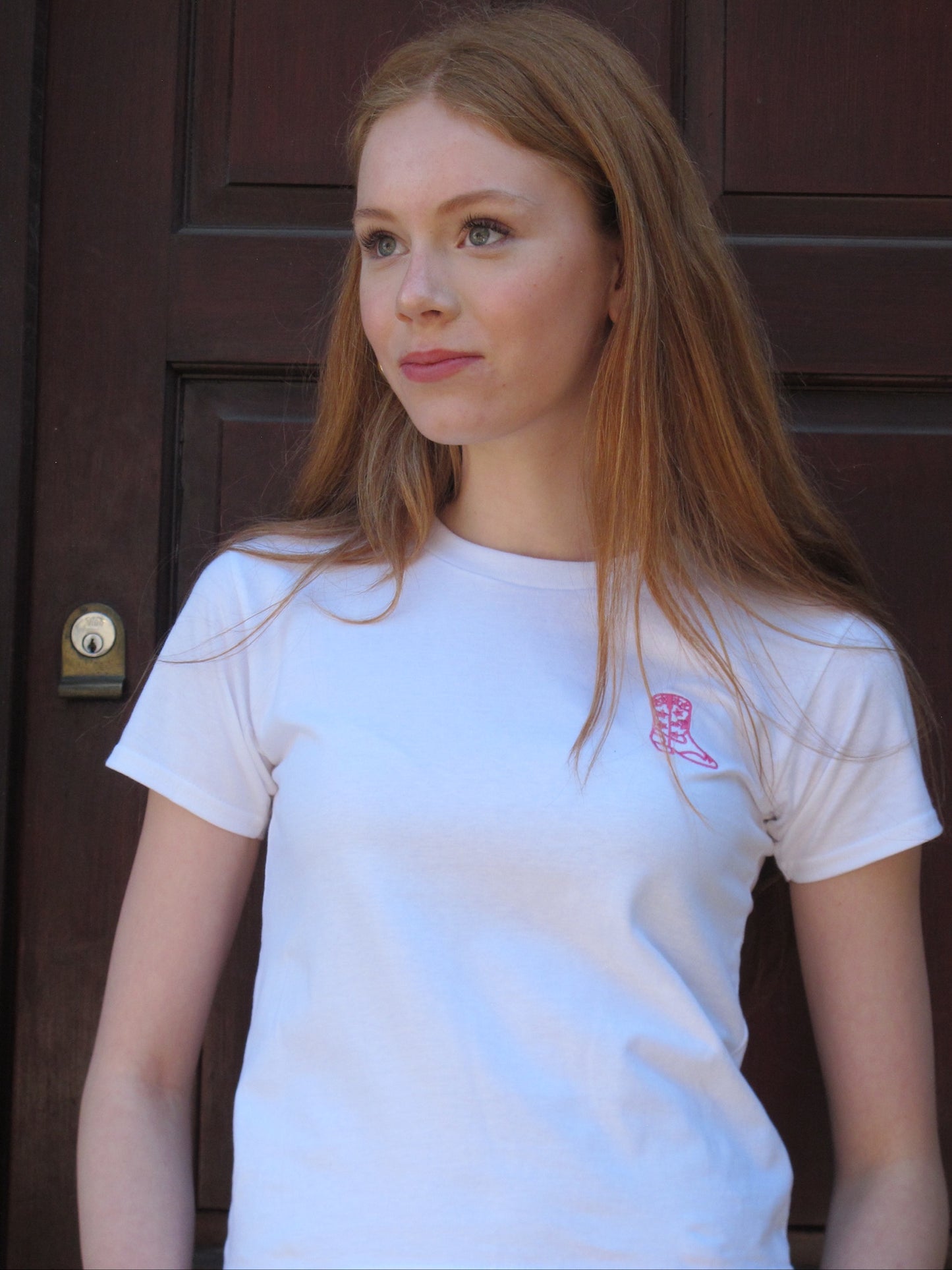 Embroidered Cowboy Boot Tee