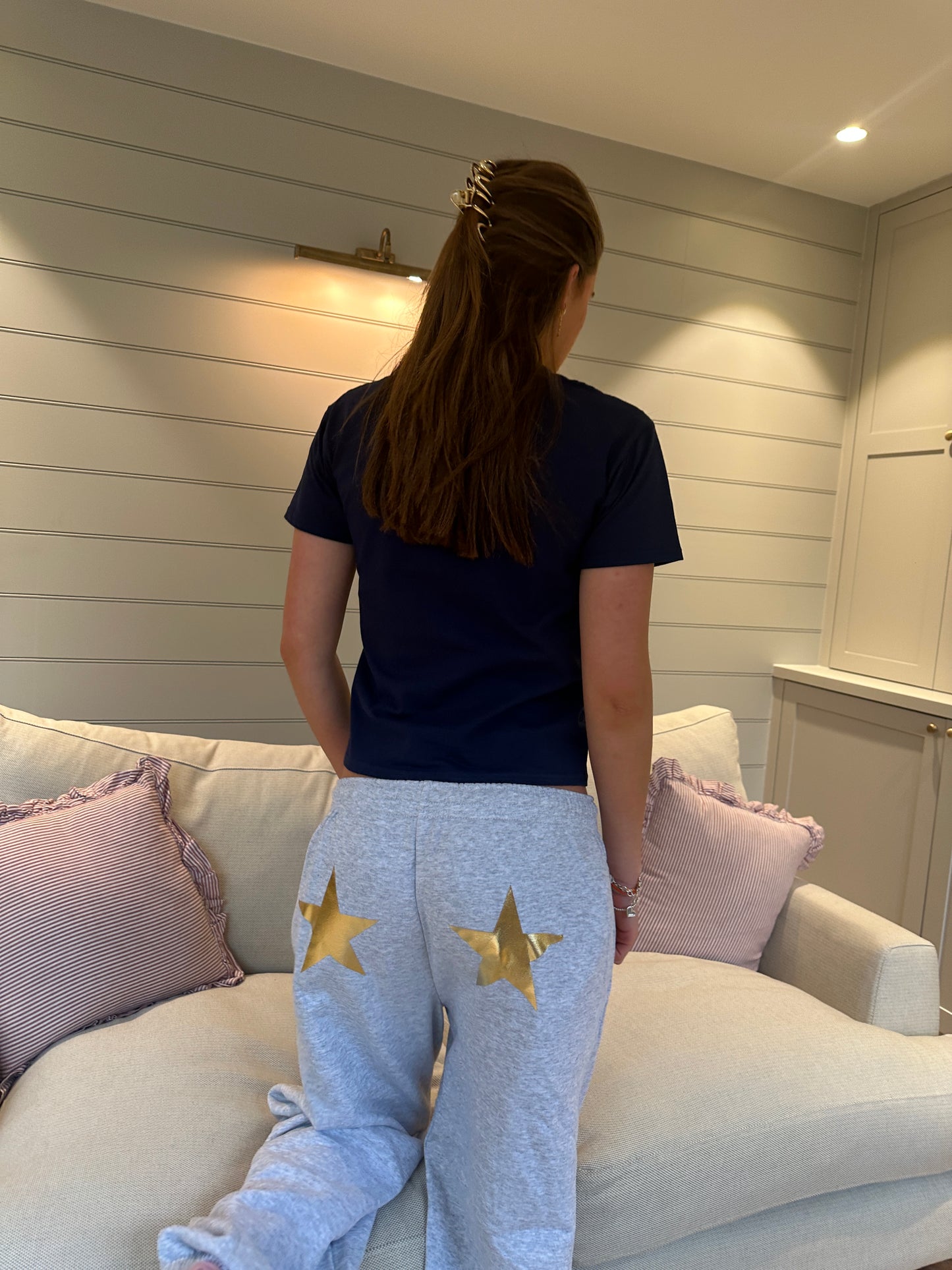 Gold Metallic Star Trackies