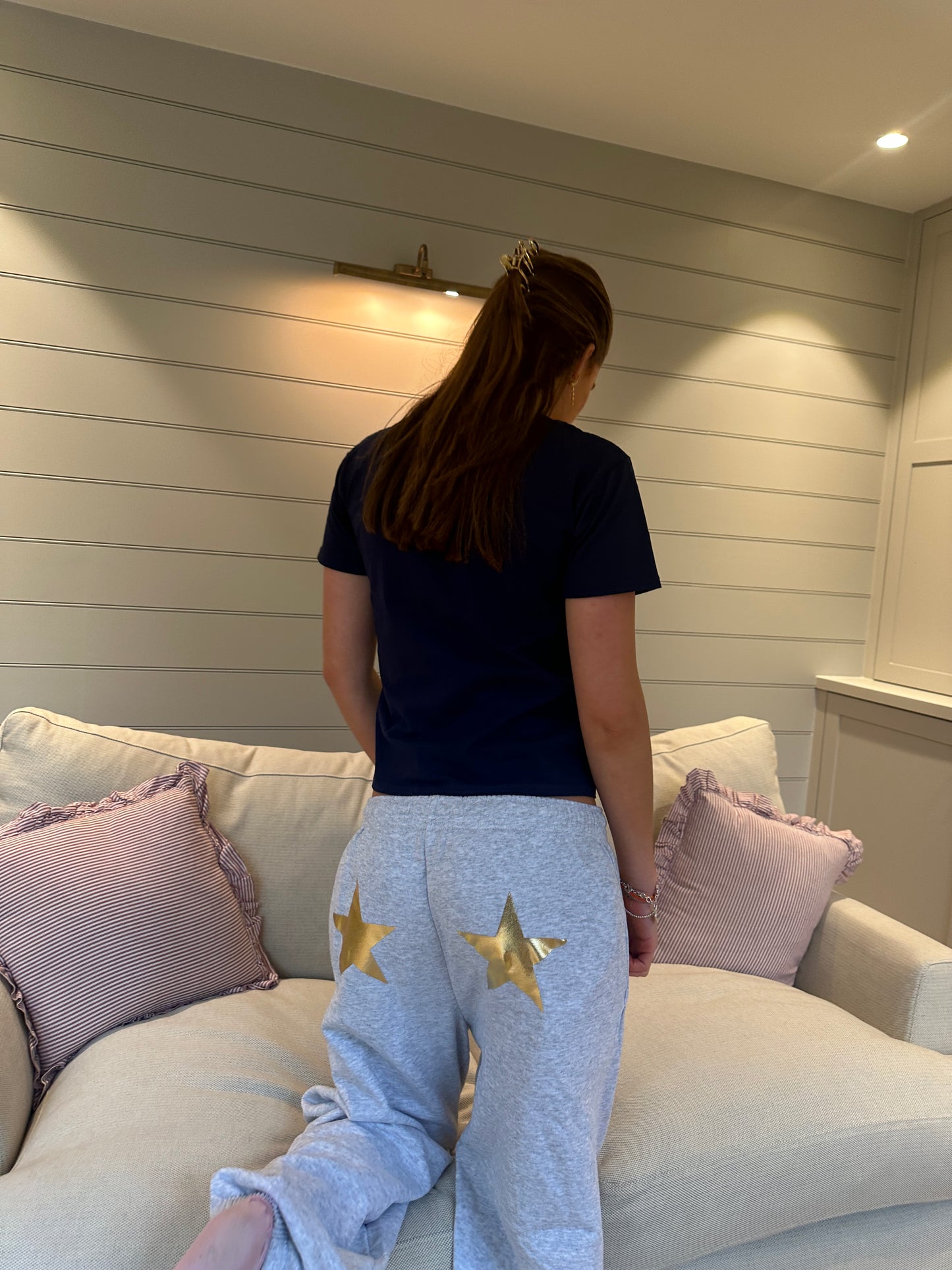 Gold Metallic Star Trackies