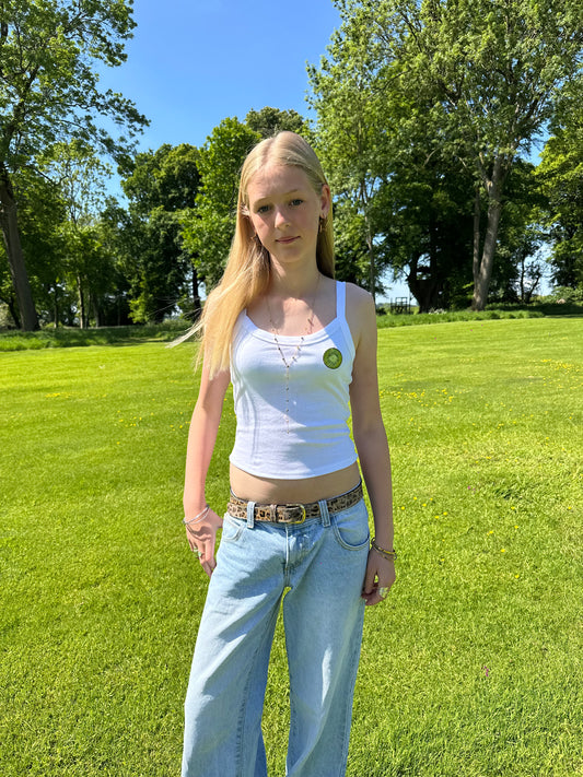 Embroidered Kiwi Tank Top