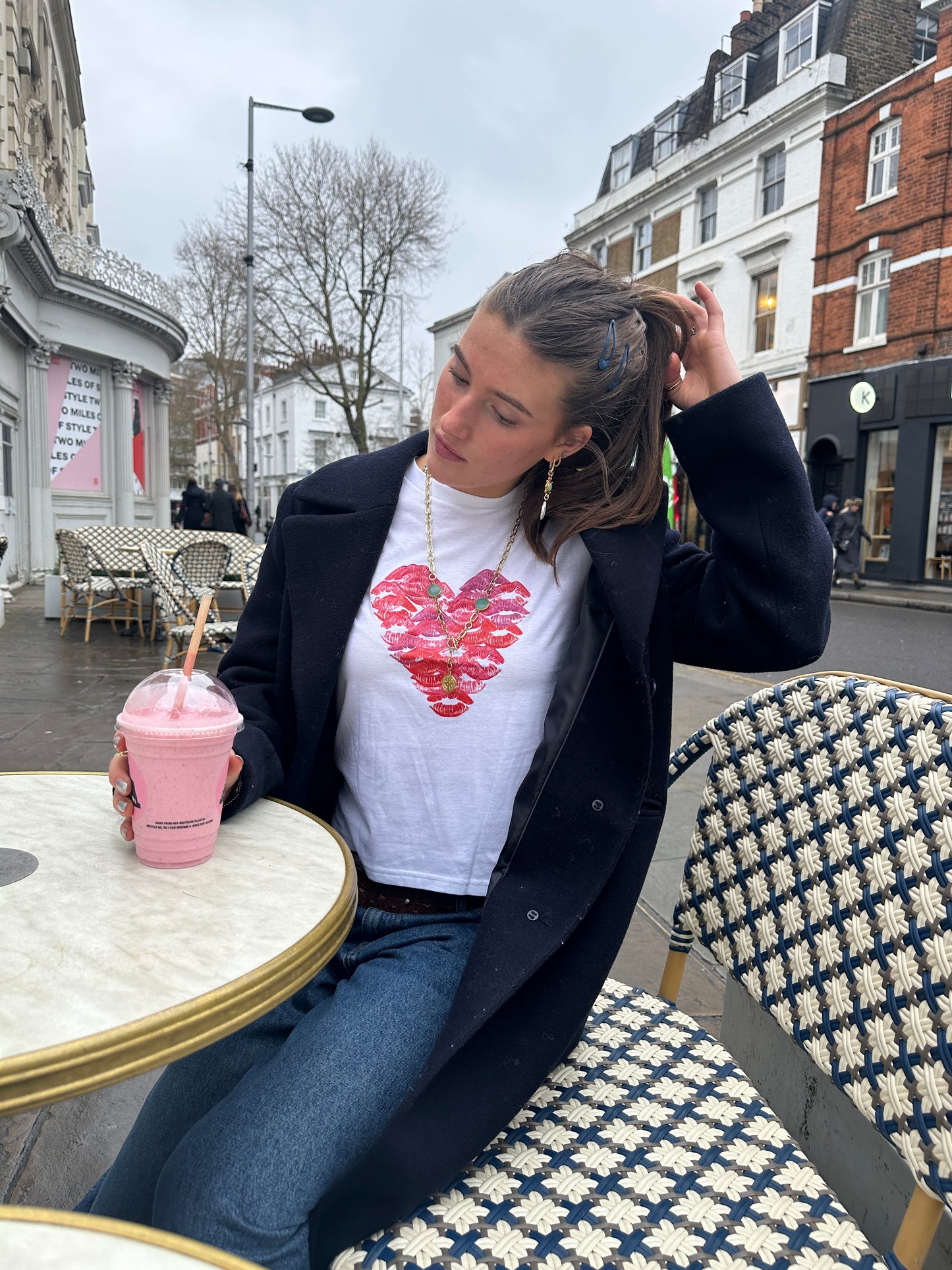 White Lip Art Tee