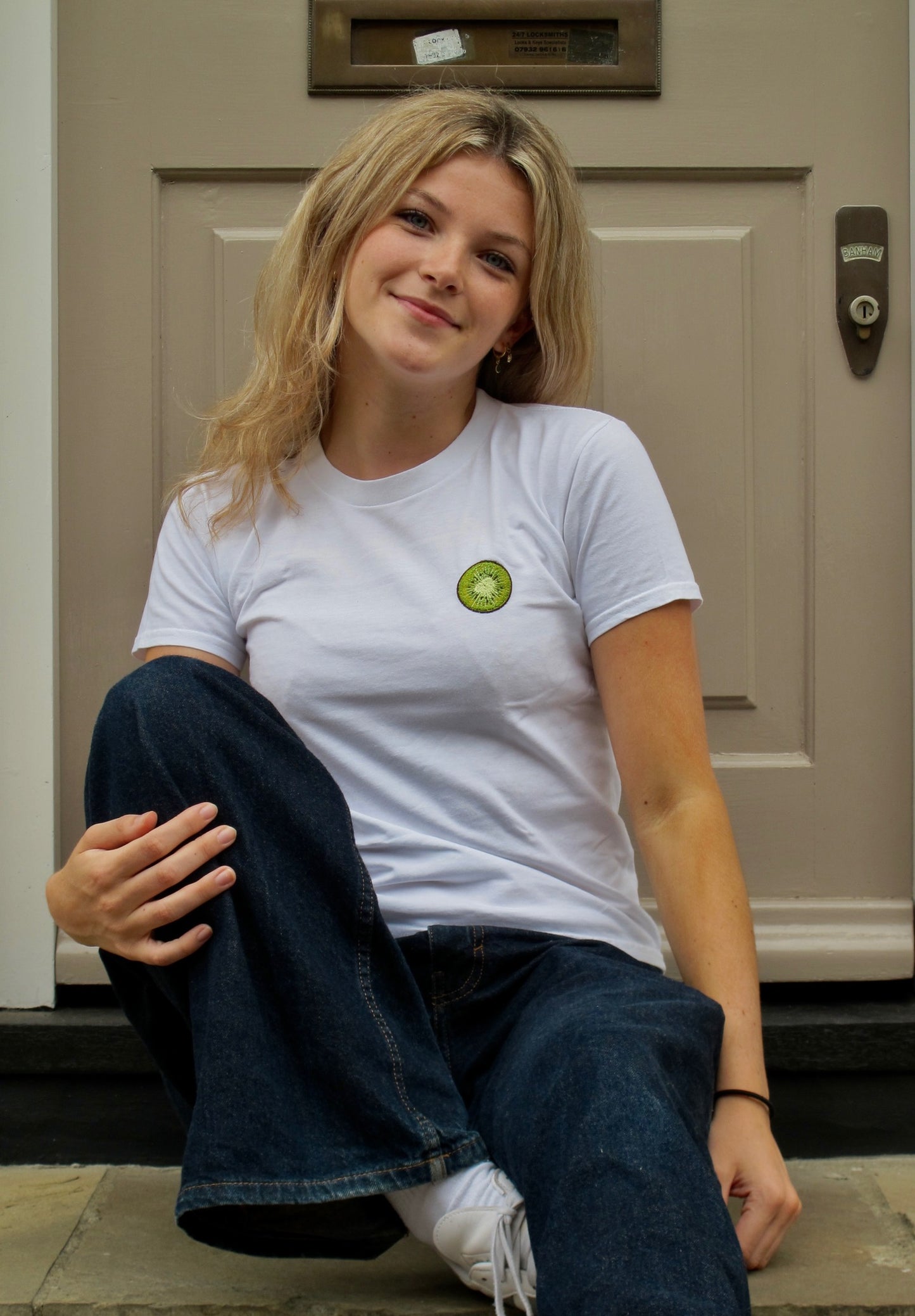 Embroidered Kiwi Tee
