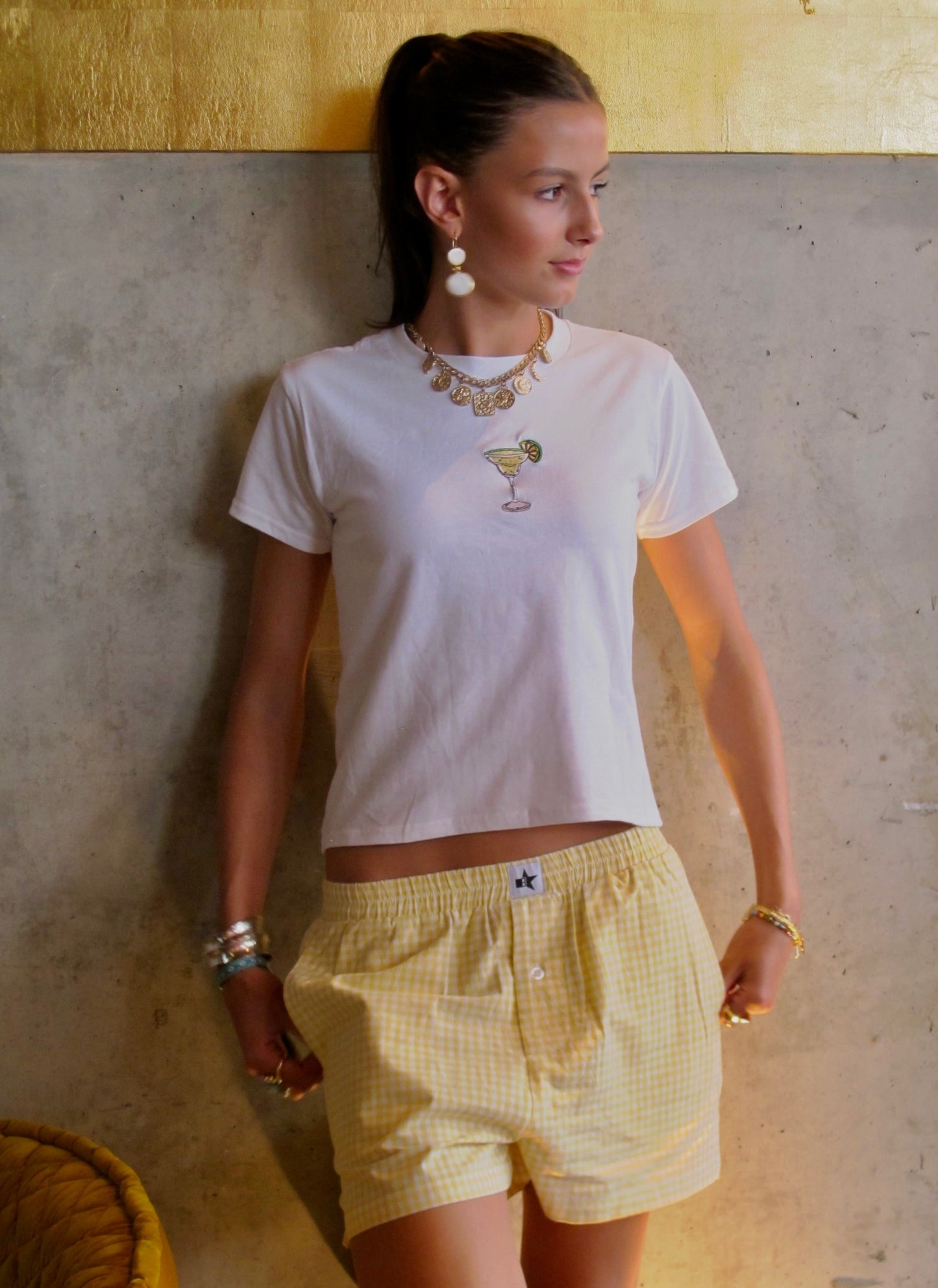Embroidered Cocktail Tee