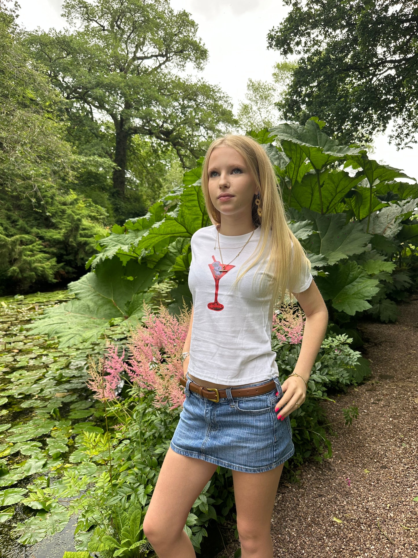 Red Martini with Olives Tee