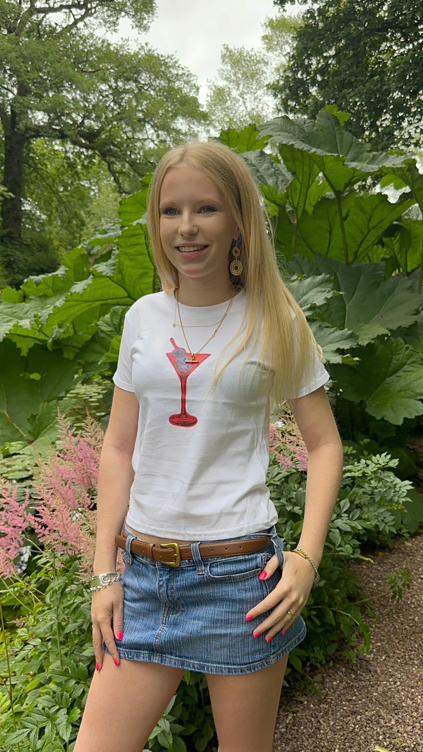Red Martini with Olives Tee