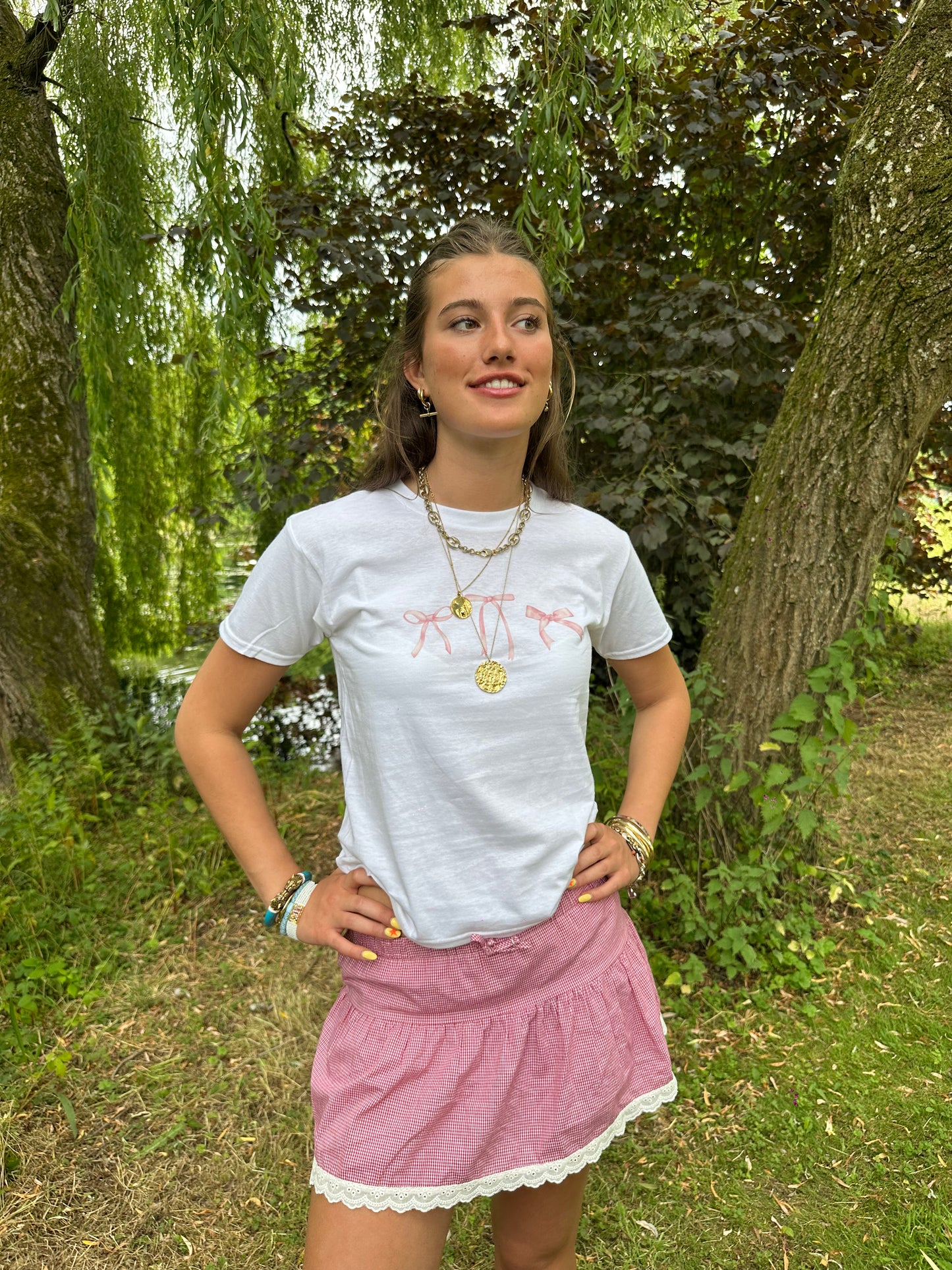 Pink Bow Tee