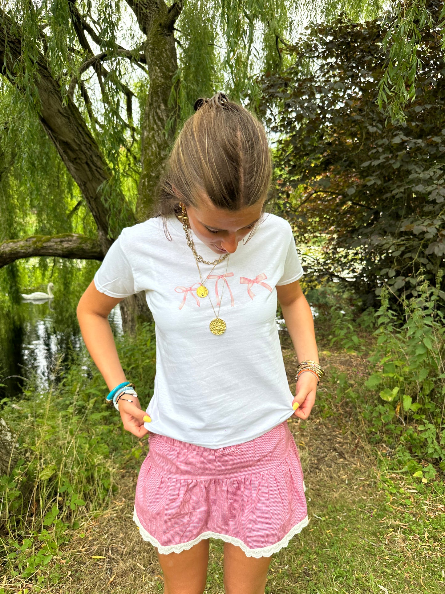 Pink Bow Tee