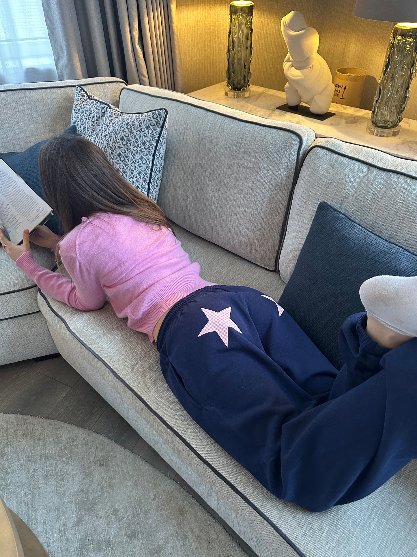 Gingham Star Trackies