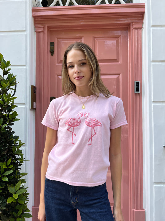 Pink Flamingo tee