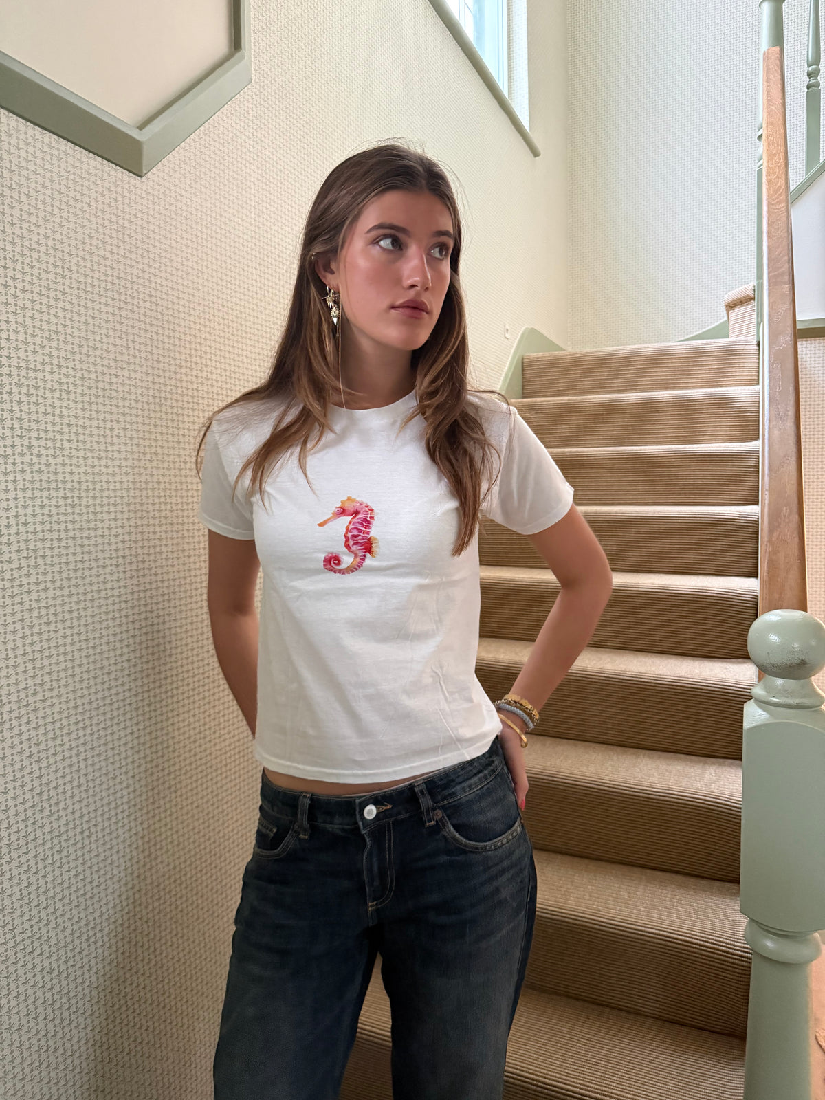 Seahorse tee