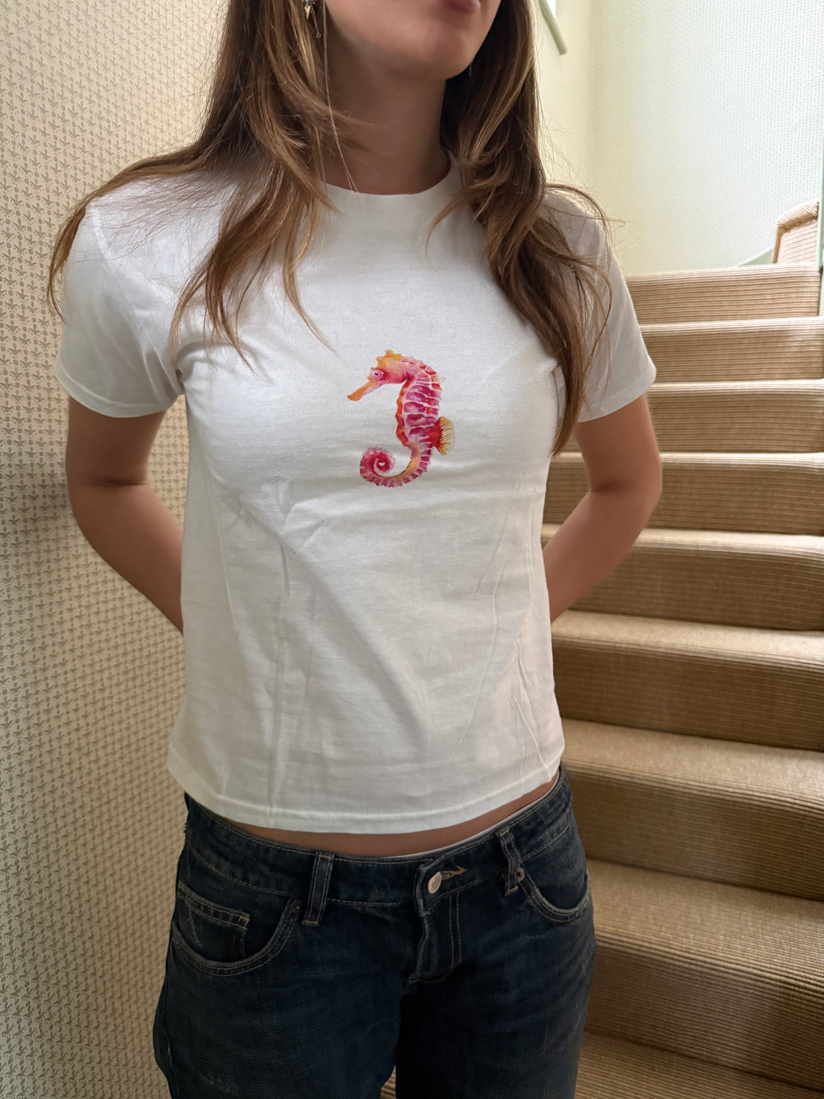 Seahorse tee