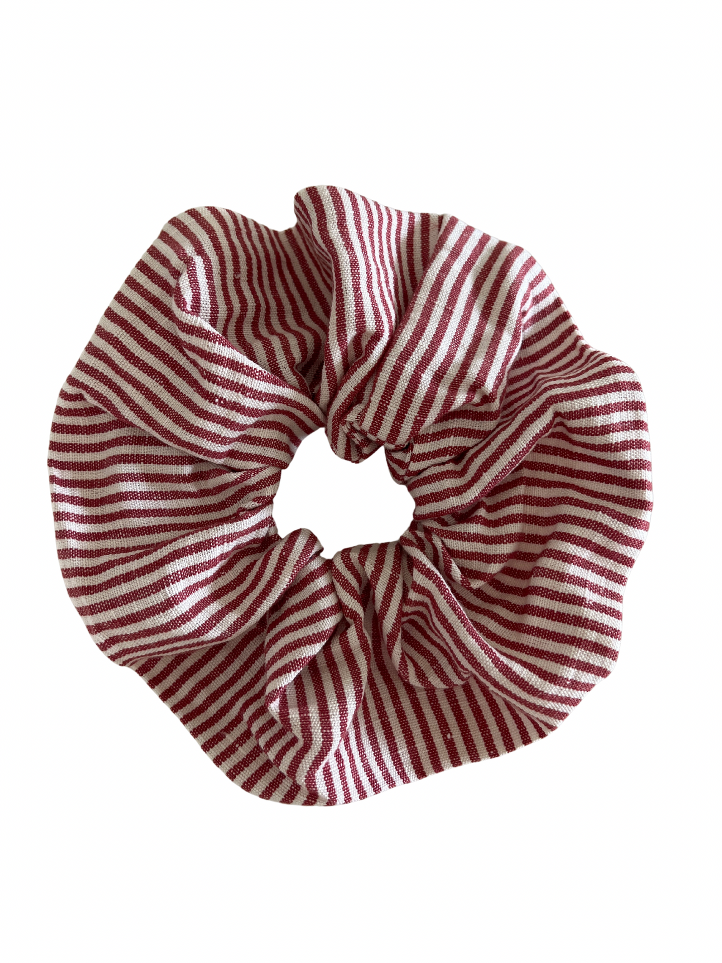 Cherry Striped Scrunchie
