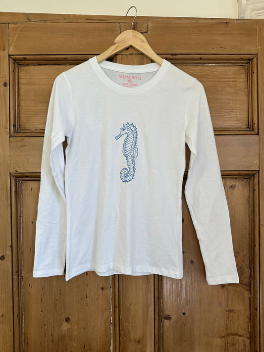 Long Sleeve Seahorse Tee