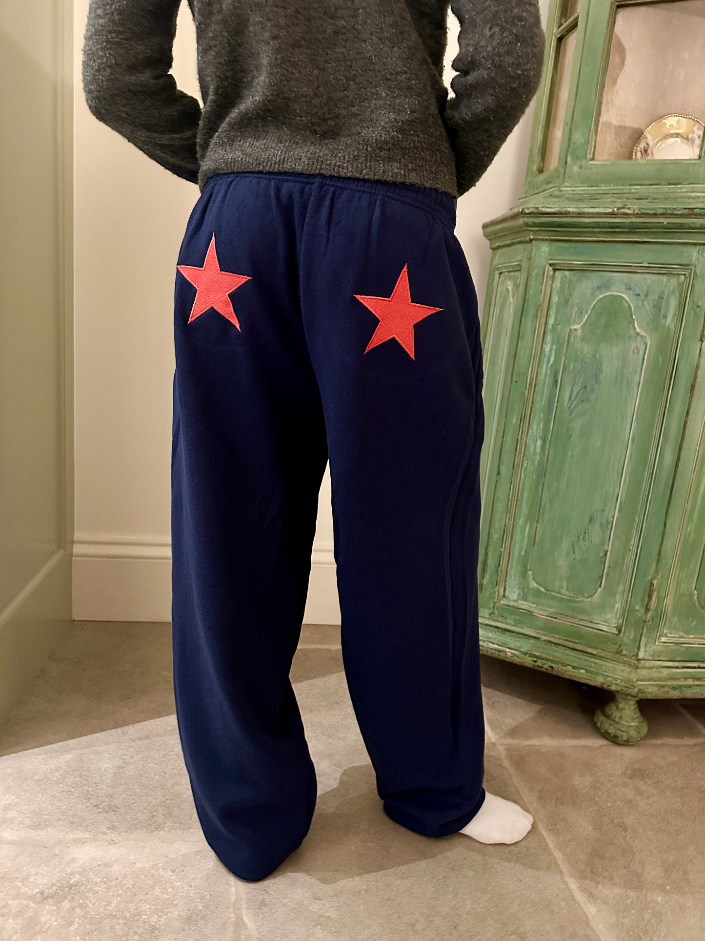 Embroidered Star Trackies