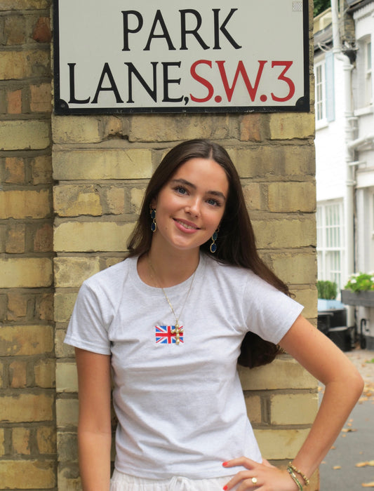 Grey Union Jack Tee