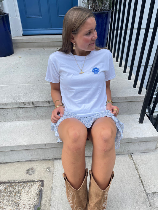 Embroidered Seashell Tee