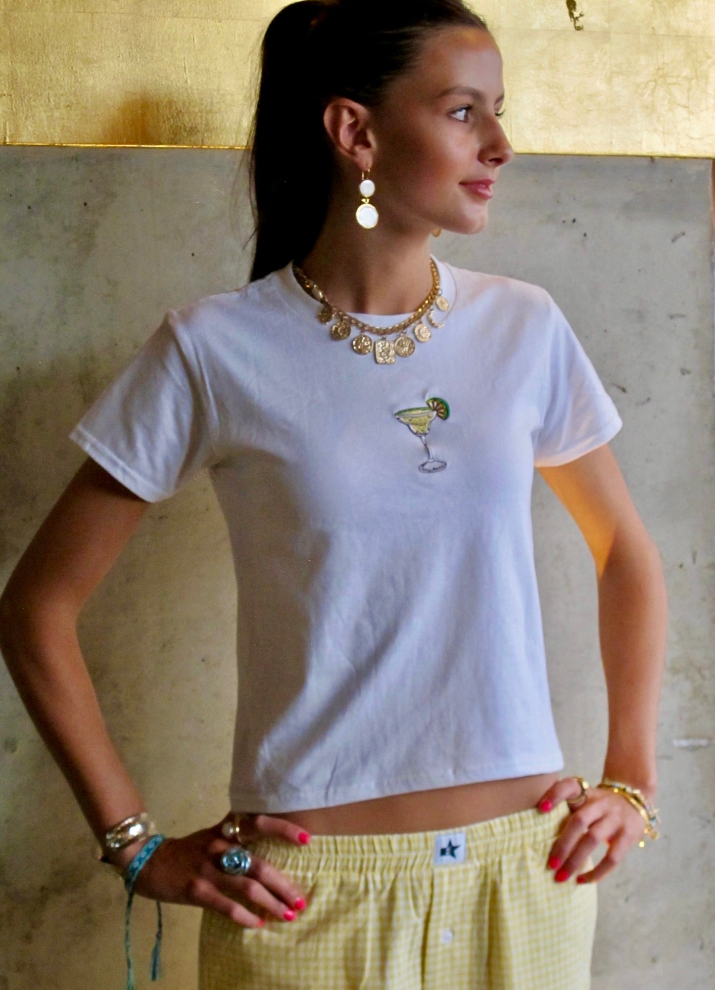 Embroidered Cocktail Tee