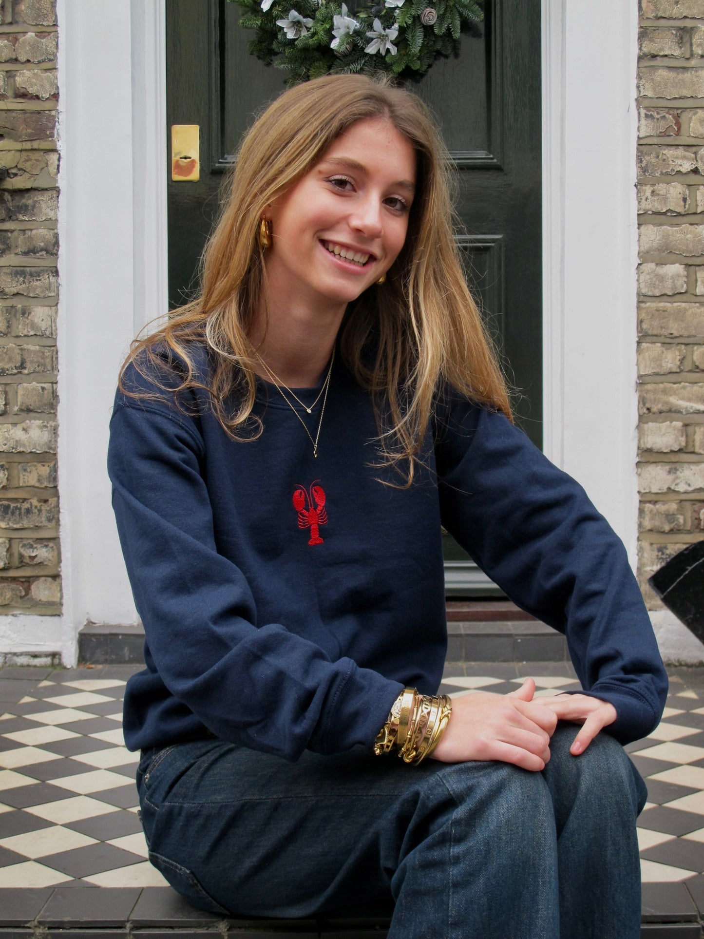 Navy Lobster Sweatshirt