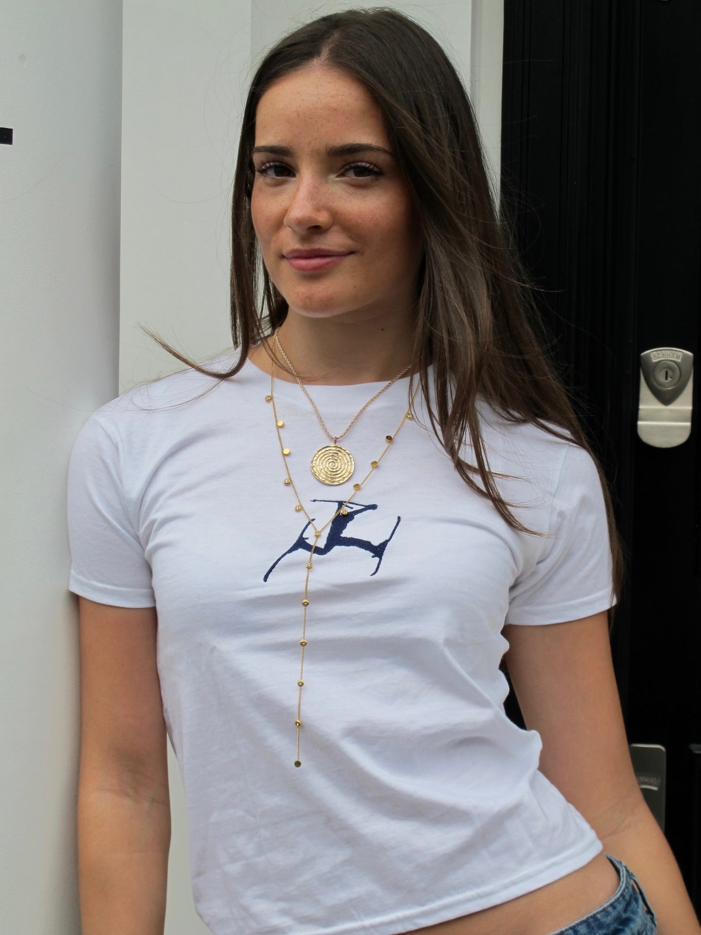 Embroidered Skier tee