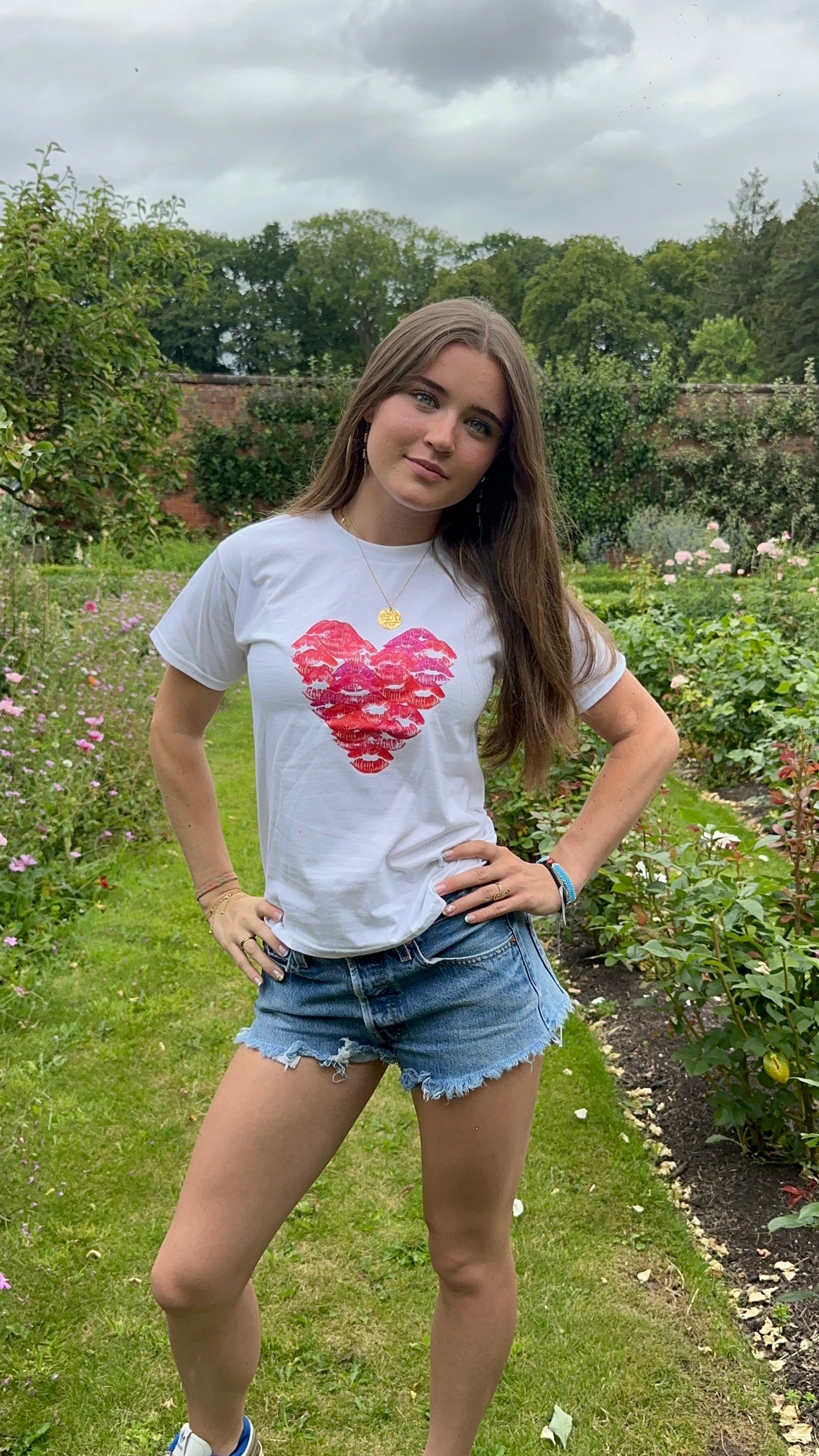 White Lip Art Tee