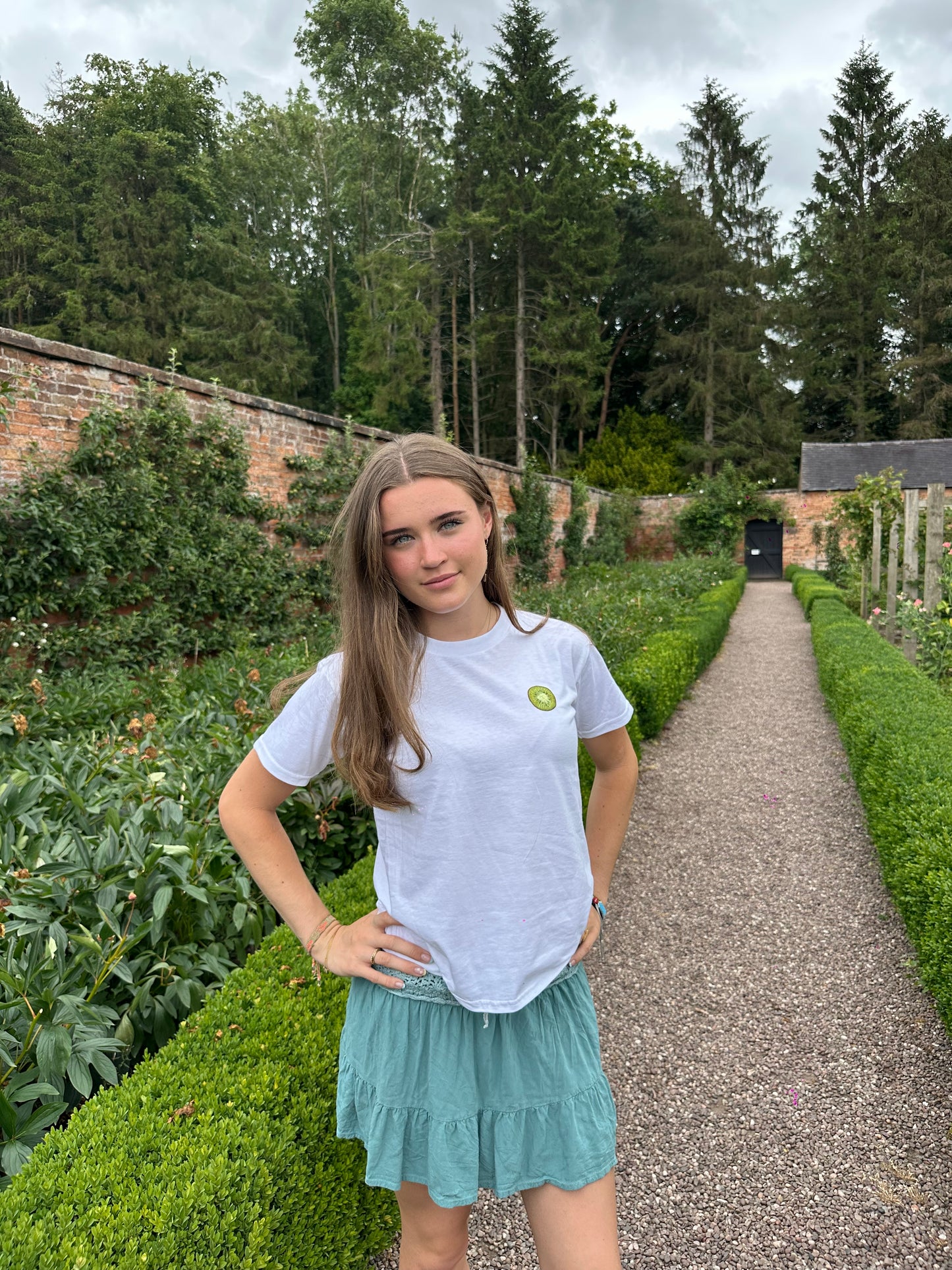 Embroidered Kiwi Tee