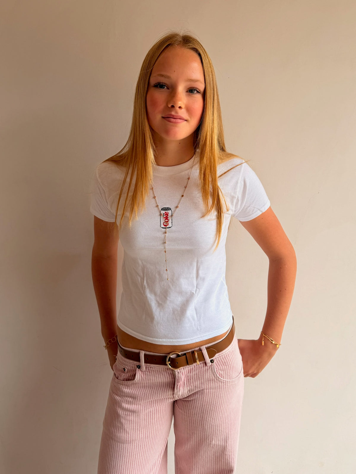 Embroidered Diet Coke tee