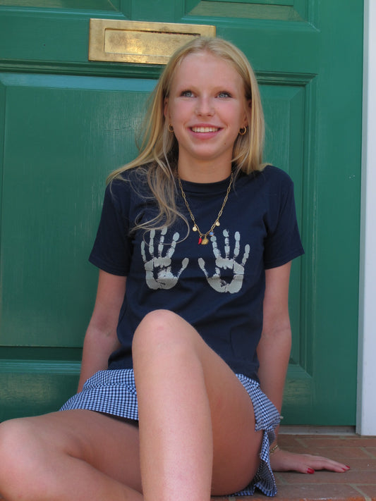 Green Hand Prints Tee